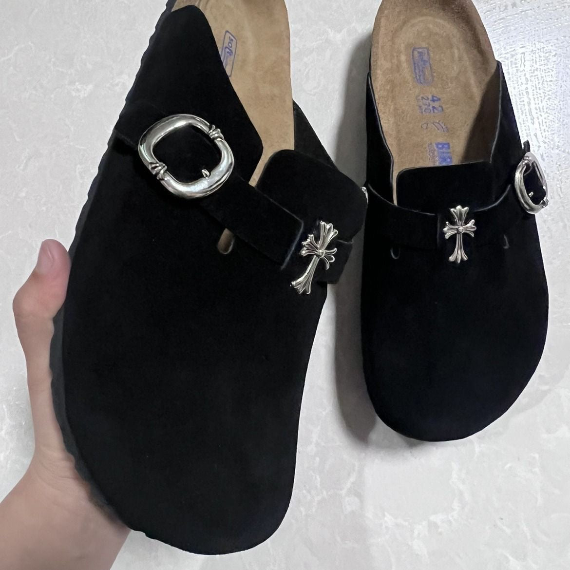 Birkenstock x chrome hearts