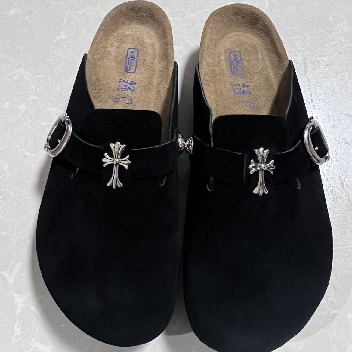 Birkenstock x chrome hearts