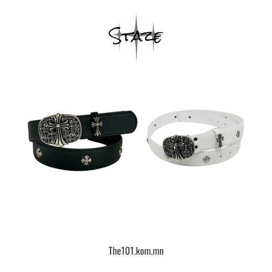 Chrome heart belt